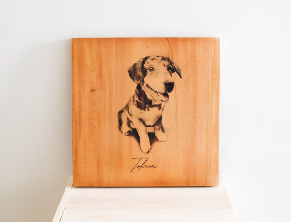 Engraved Photo Drawing on Wood